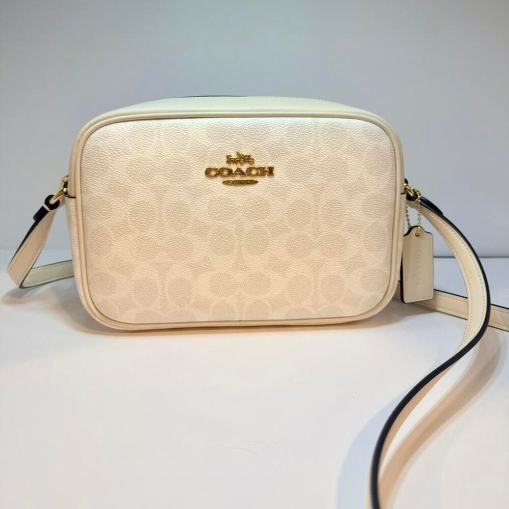 Coach ivory camera bag crossbody